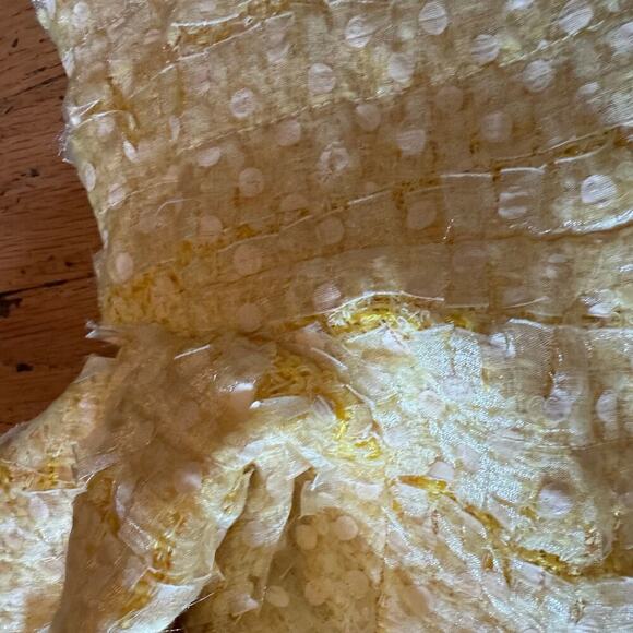 Chanel Women Yellow Skirt Set Cropped Boxy Jacket Jackie Neckline FR 36 US 4 - Picture 12 of 15